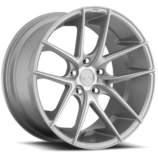 NICHE TARGA 19x9.5 5x112 et+50 66.6 Silver Machined