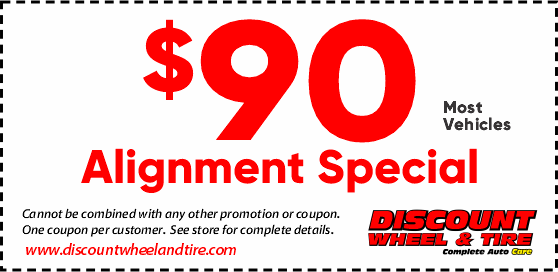 DISCOUNT WHEEL AND TIRE COUPONS 90 ALIGNMENT SPECIAL